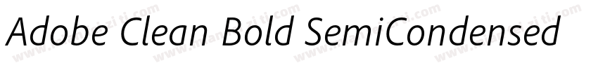 Adobe Clean Bold SemiCondensed字体转换